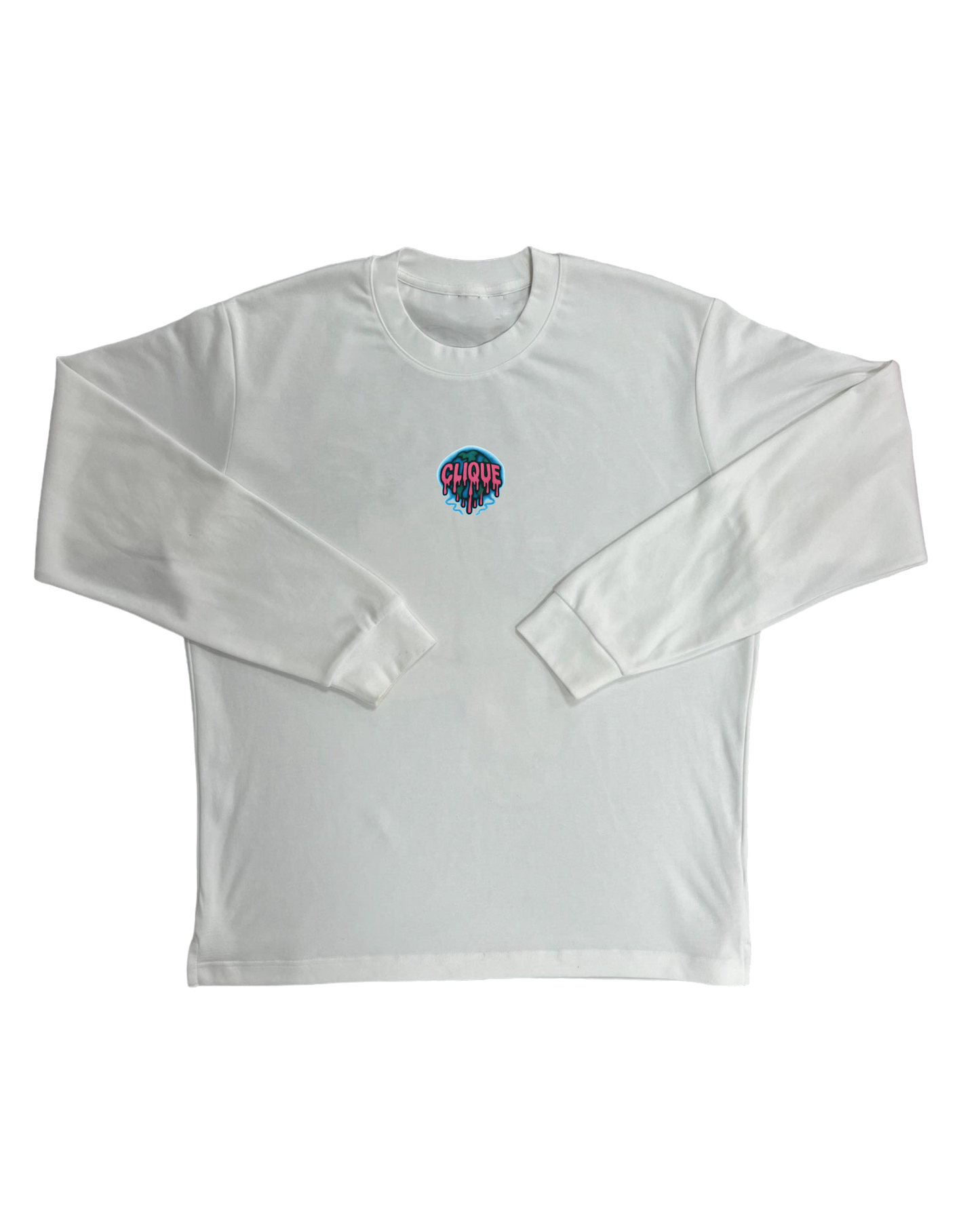 ANGEL ERROR LONG SLEEVE TOP WHITE
