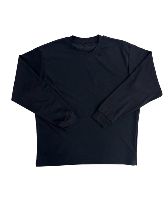 LONG SLEEVE TOP Heavyweight BLACK (RAW)
