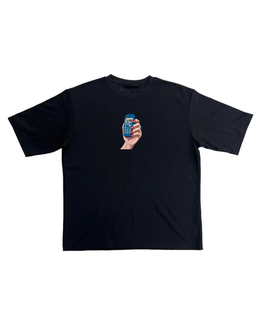 VOICEMAIL TEE BLACK
