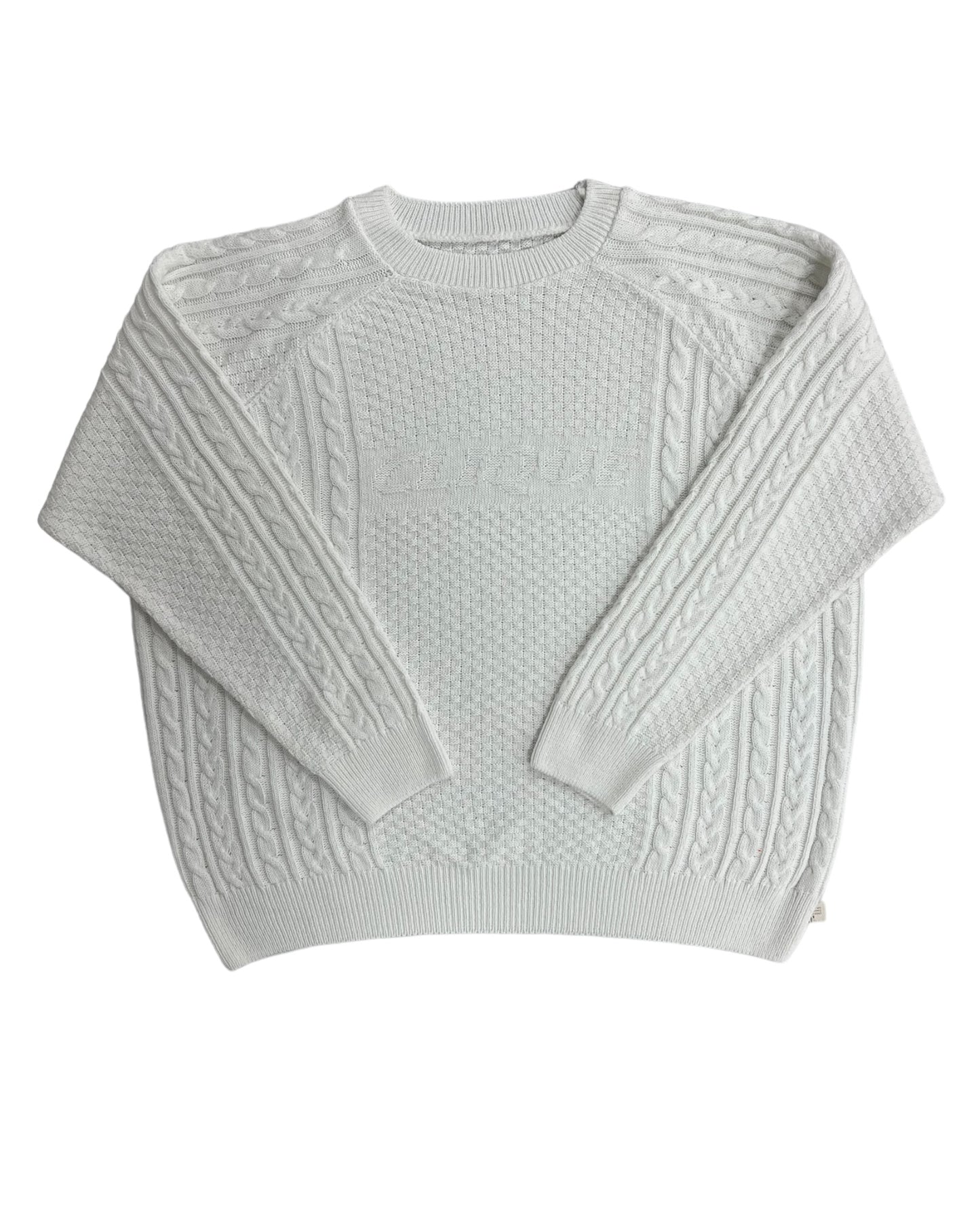 Cable Knit Sweater White