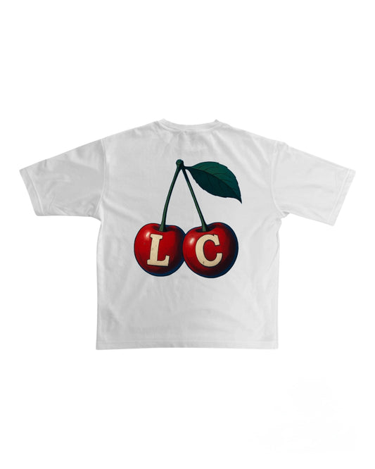 CHERRY TEE WHITE